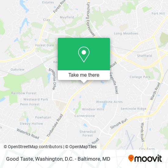 Good Taste map