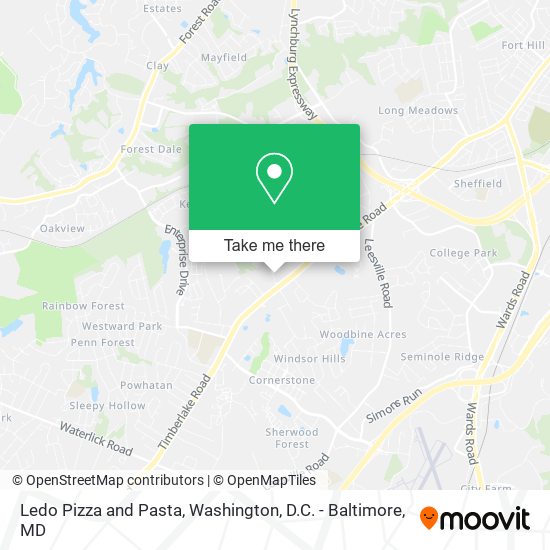 Ledo Pizza and Pasta map