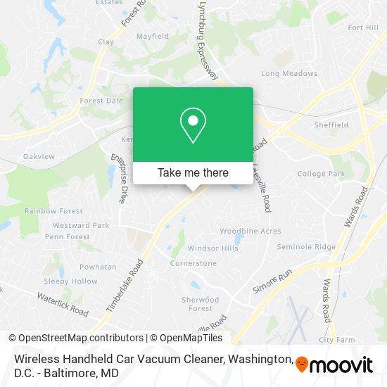 Mapa de Wireless Handheld Car Vacuum Cleaner