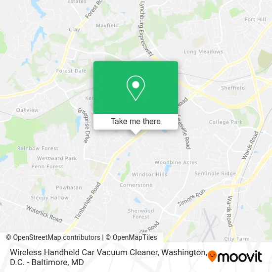 Wireless Handheld Car Vacuum Cleaner map