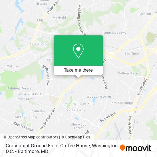 Mapa de Crosspoint Ground Floor Coffee House