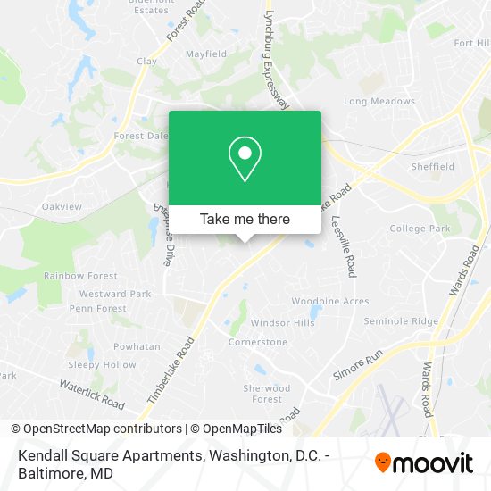 Kendall Square Apartments map