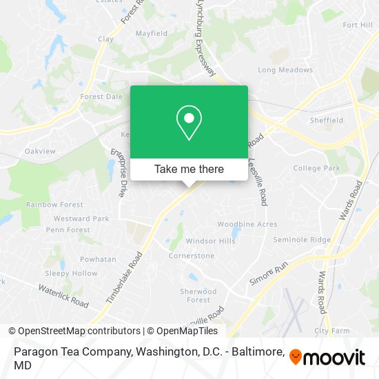 Paragon Tea Company map