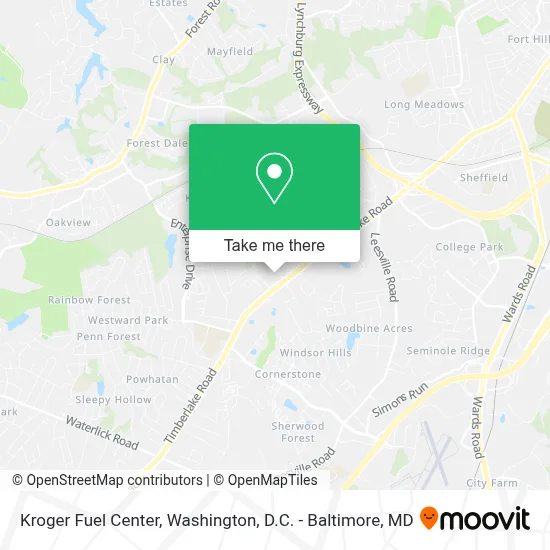 Kroger Fuel Center map