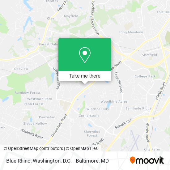 Blue Rhino map