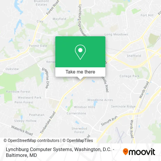 Lynchburg Computer Systems map