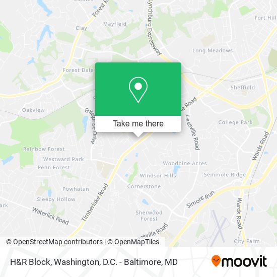 Mapa de H&R Block