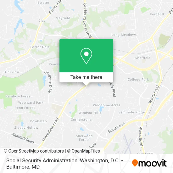 Social Security Administration map