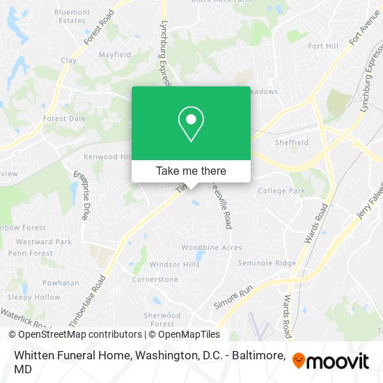Whitten Funeral Home map