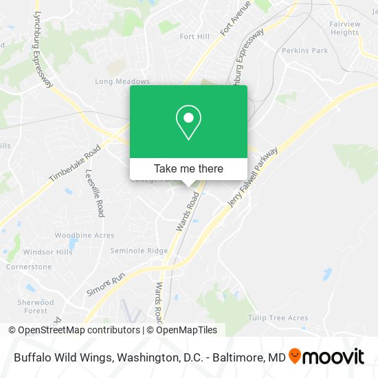 Buffalo Wild Wings map