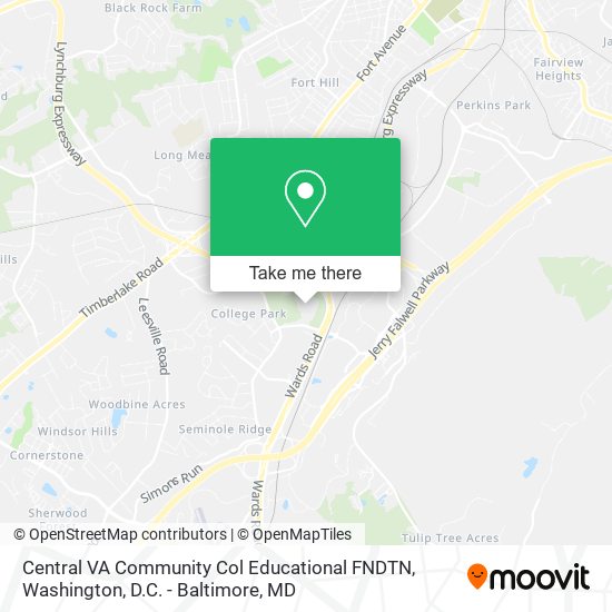 Central VA Community Col Educational FNDTN map