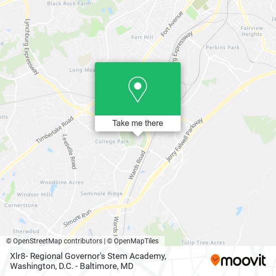 Xlr8- Regional Governor's Stem Academy map