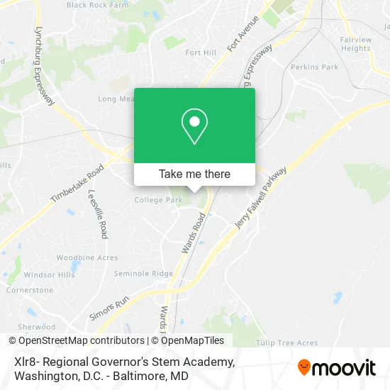 Mapa de Xlr8- Regional Governor's Stem Academy