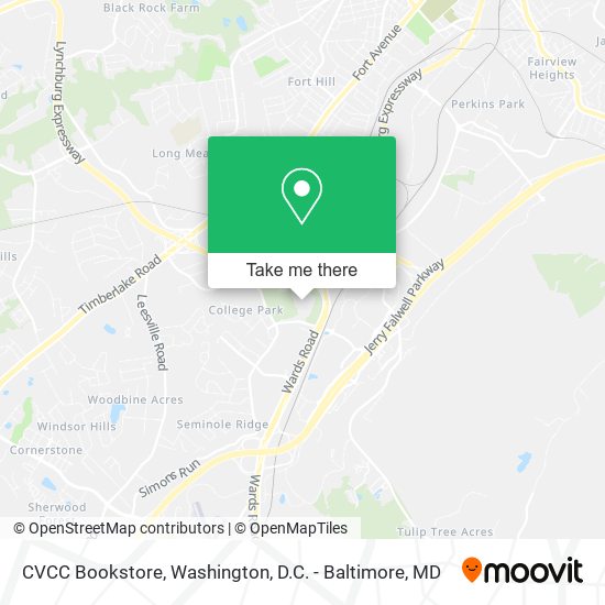 CVCC Bookstore map