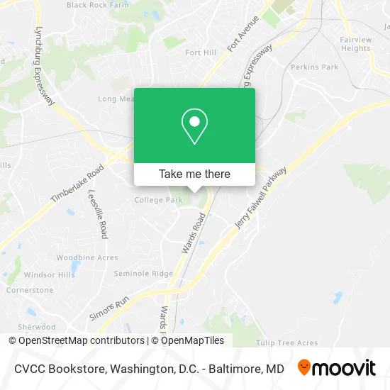 Mapa de CVCC Bookstore