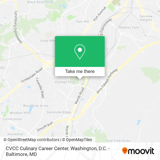 Mapa de CVCC Culinary Career Center