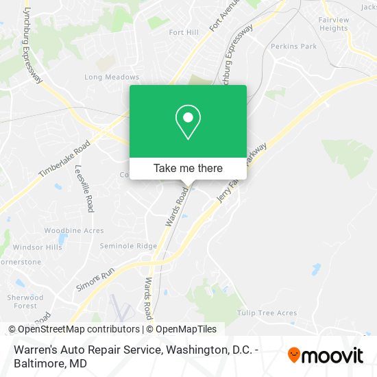 Warren's Auto Repair Service map