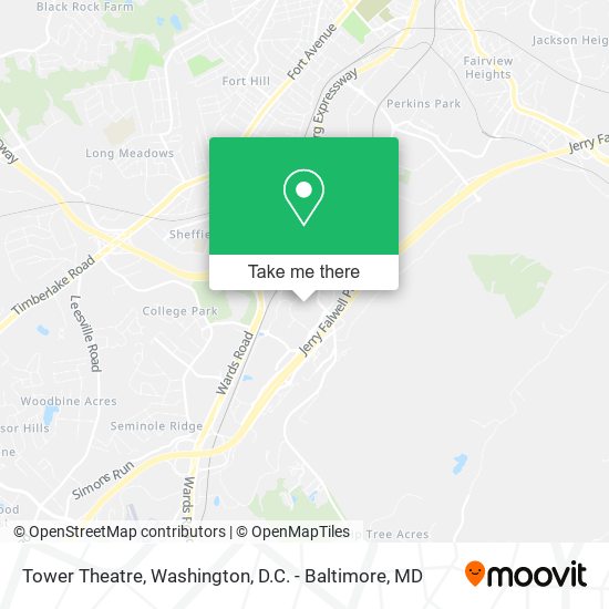 Mapa de Tower Theatre