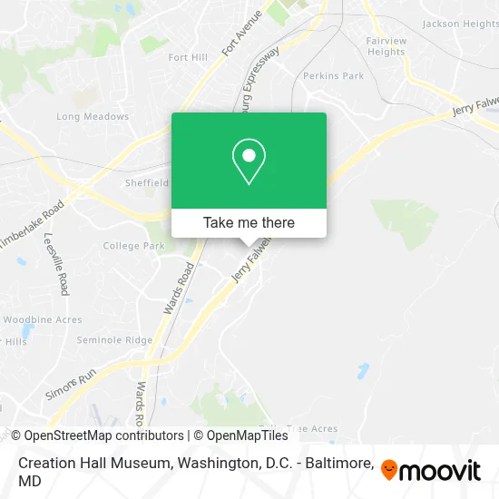 Creation Hall Museum map