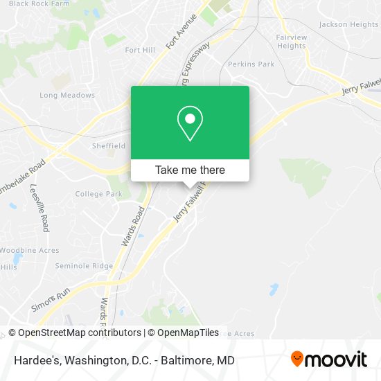 Hardee's map