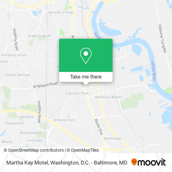 Mapa de Martha Kay Motel
