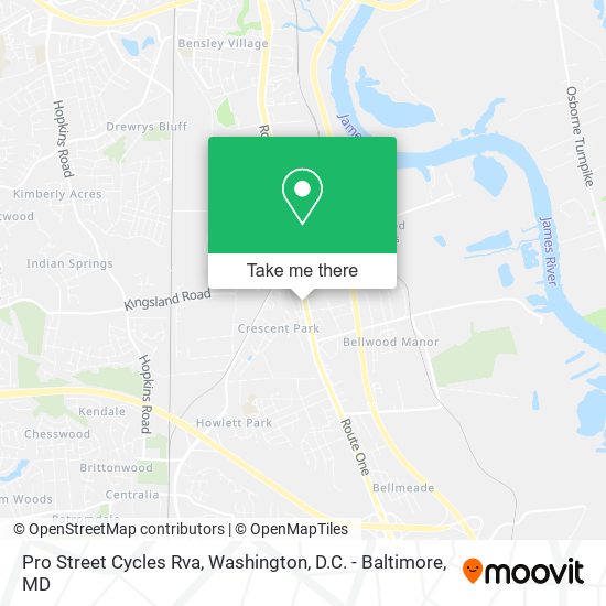 Pro Street Cycles Rva map