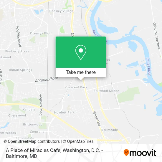 A Place of Miracles Cafe map