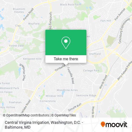 Central Virgina Irrigation map
