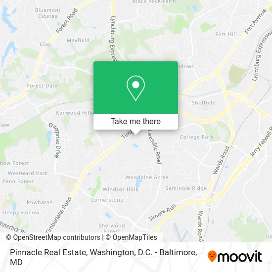 Pinnacle Real Estate map