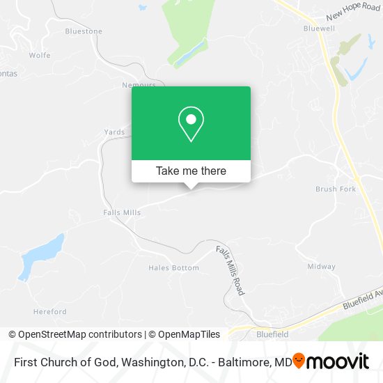 Mapa de First Church of God