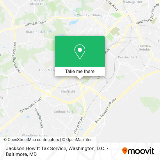 Jackson Hewitt Tax Service map
