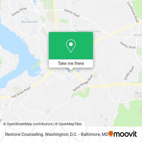 Restore Counseling map