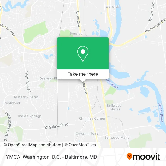 YMCA map
