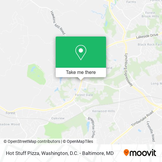 Hot Stuff Pizza map