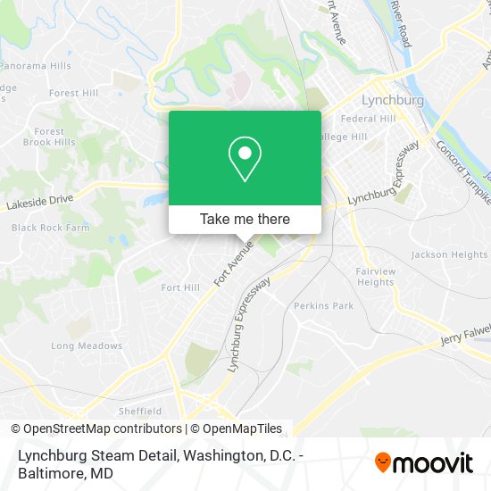 Mapa de Lynchburg Steam Detail