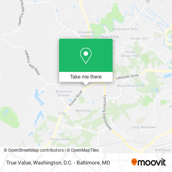 True Value map