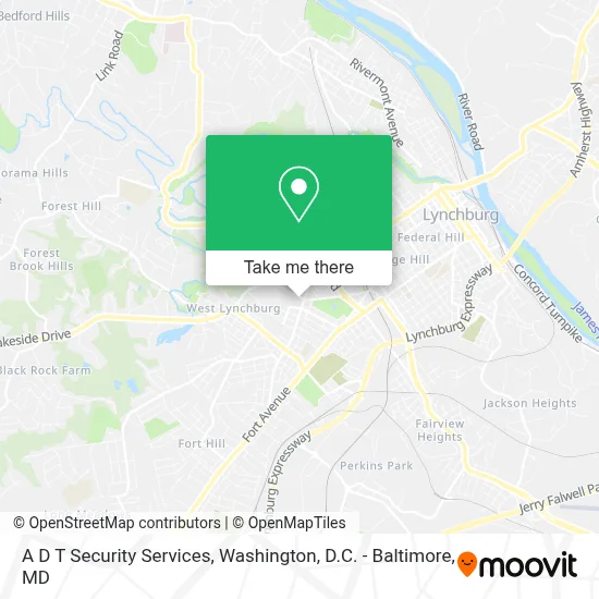 A D T Security Services map