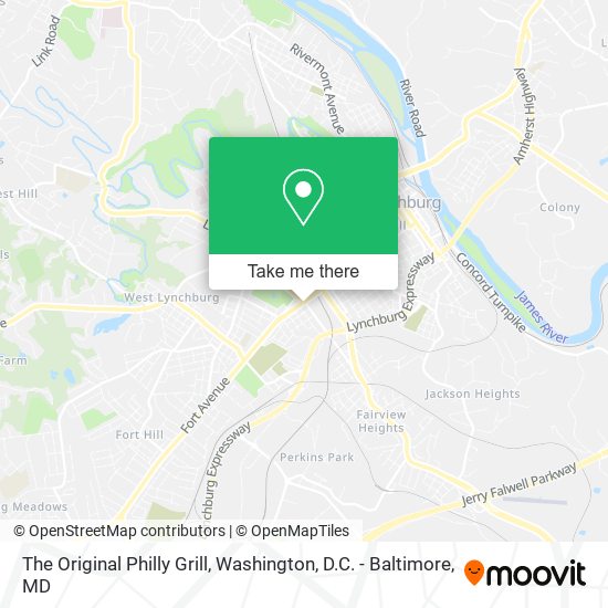 Mapa de The Original Philly Grill