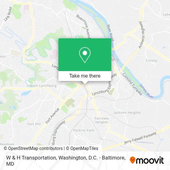 W & H Transportation map