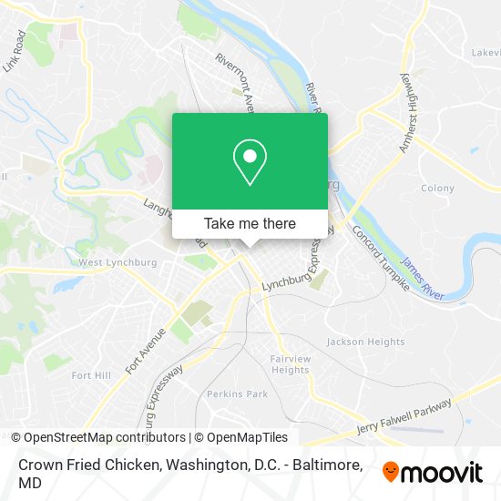 Crown Fried Chicken map