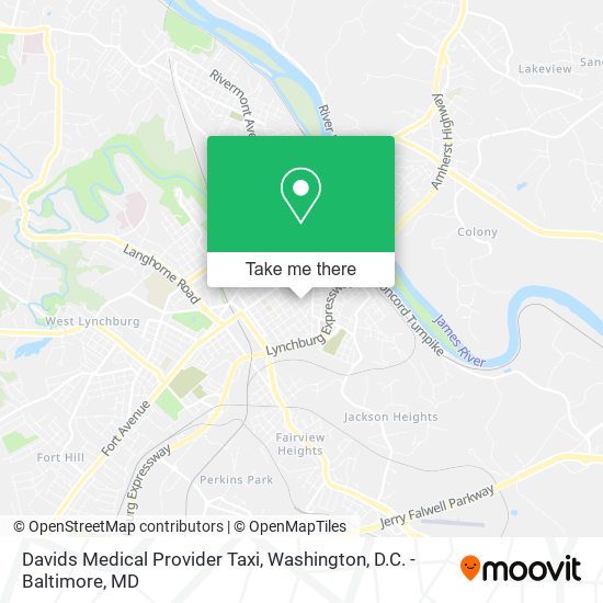 Davids Medical Provider Taxi map