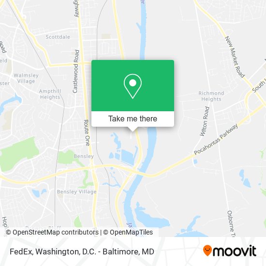 Mapa de FedEx
