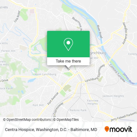 Mapa de Centra Hospice