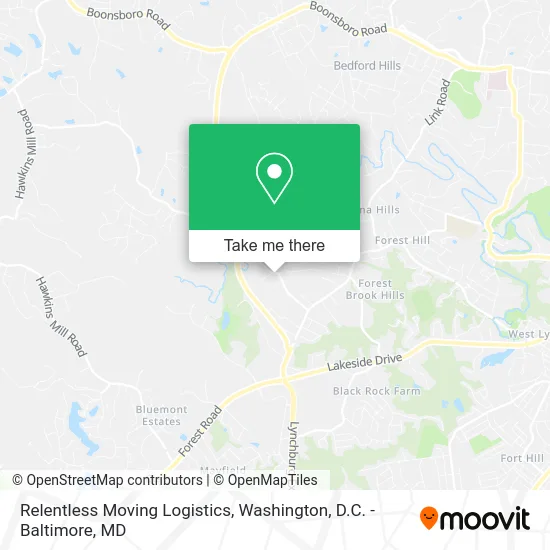 Relentless Moving Logistics map