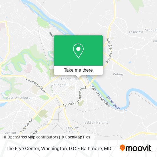 The Frye Center map