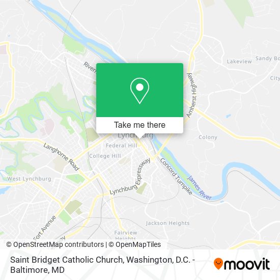 Saint Bridget Catholic Church map