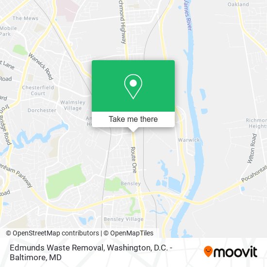 Edmunds Waste Removal map