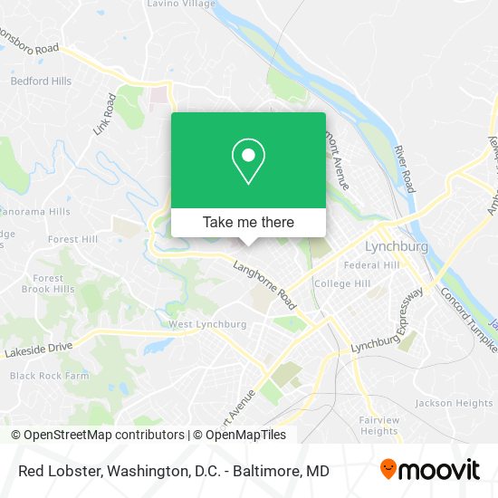 Red Lobster map