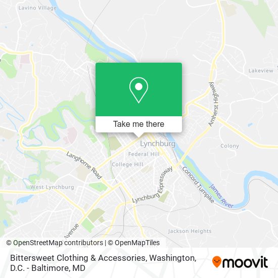Mapa de Bittersweet Clothing & Accessories