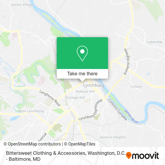 Bittersweet Clothing & Accessories map